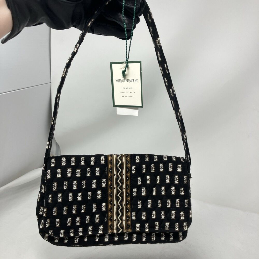 Vera Bradley Retired Jilly Zebras Safari Small Shoulder Bag Purse 9x5x3